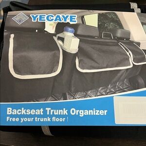 Black Backseat Trunk Organizer